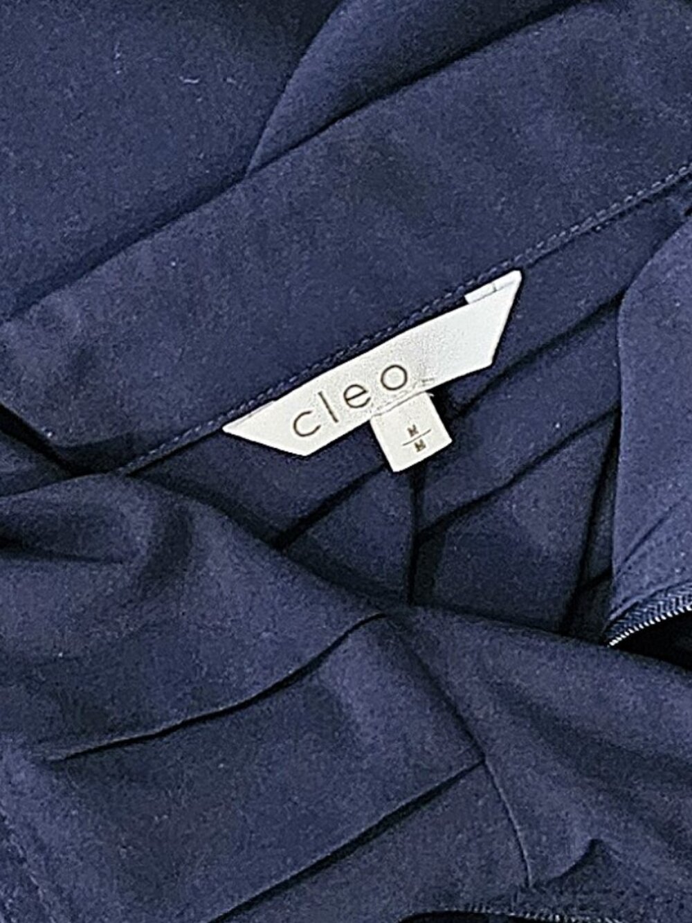 (3 for $30) CLEO - Navy zipper front lightweight jacket - Picture 12 of 12